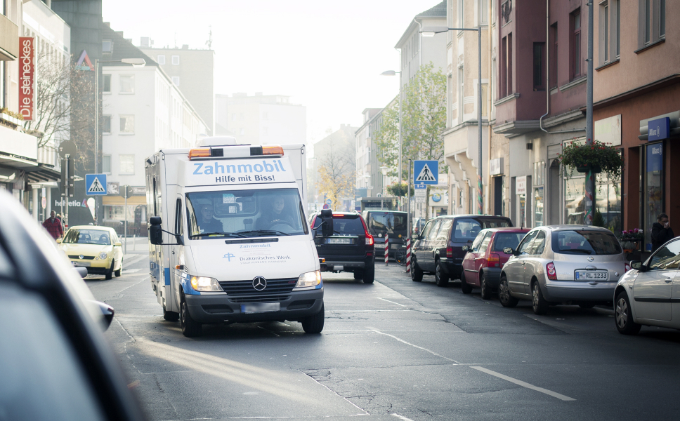 Das Zahnmobil unterwegs