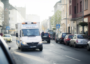 Das Zahnmobil unterwegs