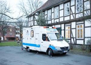 Das Zahnmobil Hannover von außen